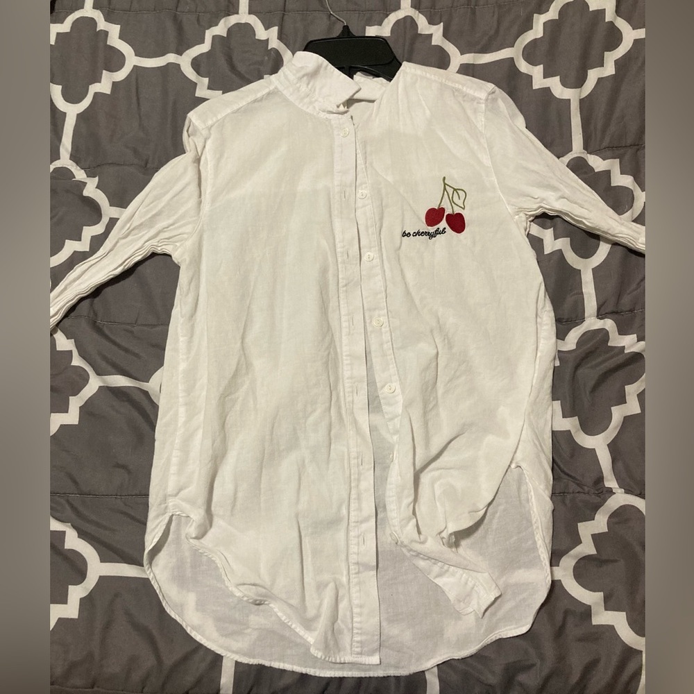 Be Cherryful Button Up Shirt